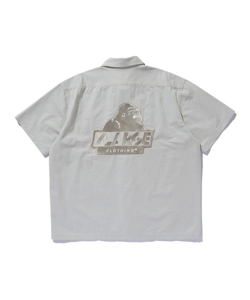 S.S.S × MOGWORKS シャツ SLANTED OG S/S WORK SHIRT（シャツ/ブラウス）｜XLARGE（エクストラ