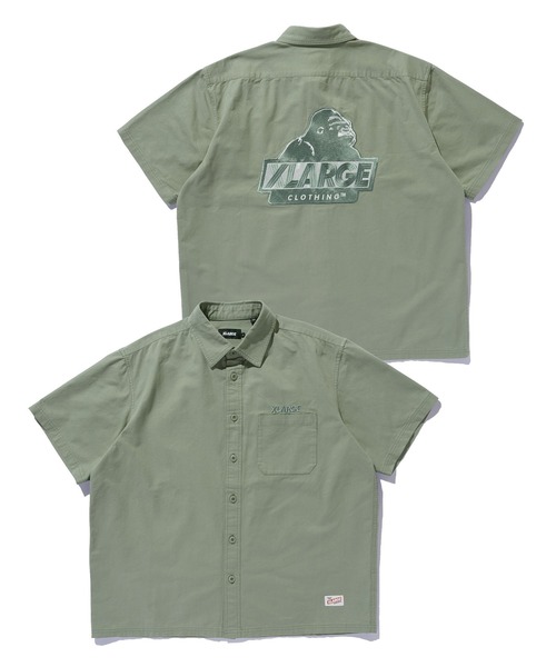 XLARGE｜エクストララージのシャツ/ブラウス（グリーン・カーキ/緑色系
