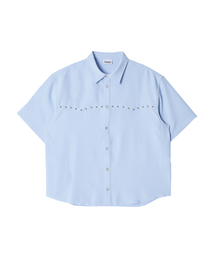 AMENDER（アメンダー）の「WESTERN PIERCING HALF SHIRT (sky blue)（シャツ/ブラウス）」