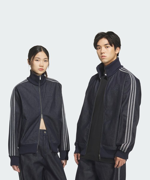 adidas(アディダス)の「【adidas】DNM FB TT デニム ファイヤーバード トラックトップ(ジャージ・メンズ・インディゴブルー・M)」の4枚目の写真