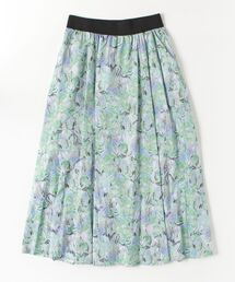 EGLANTINE セットアップ対応 ボタニカル総柄プリントスカート