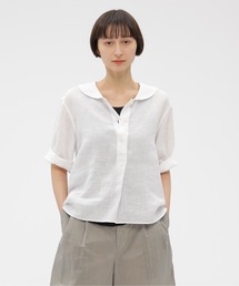 マーガレットハウエル　半袖シャツ　MHＬ MARGARET HOWELL｜マーガレット・ハウエルのシャツ/ブラウス（半袖