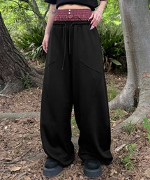 sedacle（セダクル）の「レイヤードポンチスウェットパンツ（スウェットパンツ）」
