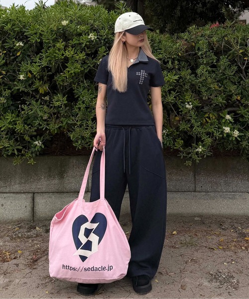 sedacle(セダクル)の「レイヤードポンチスウェットパンツ(スウェットパンツ・レディース・オフホワイト/ブラック系その他/ブラック/ネイビー・SMALL/MEDIUM/LARGE)」の16枚目の写真