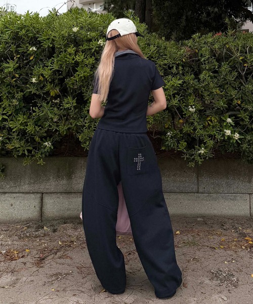 sedacle(セダクル)の「レイヤードポンチスウェットパンツ(スウェットパンツ・レディース・オフホワイト/ブラック系その他/ブラック/ネイビー・SMALL/MEDIUM/LARGE)」の18枚目の写真