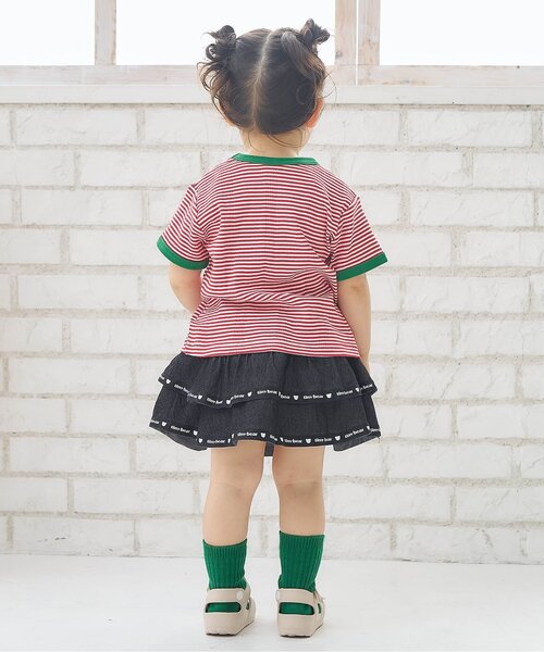 apres les cours(アプレレクール)の「tiny bearサスペンダー付きティアードスカート(スカート・キッズ・ブラック・120/110/100/90/80)」の5枚目の写真
