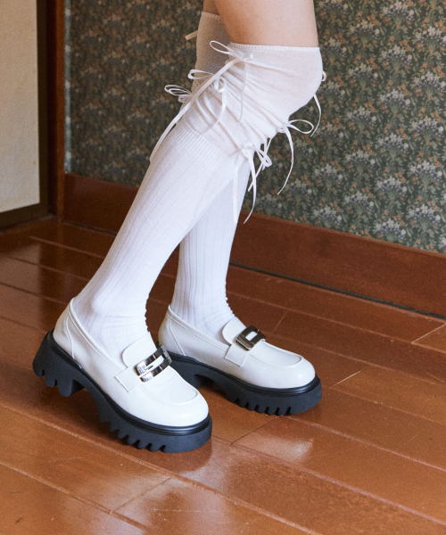 SPUR(シュプール)の「メタルバンディングプラットフォームローファー5.5cm -UA9009 (2カラー)(ローファー・レディース・ブラック/アイボリー・23cm/23.5cm/24.5cm/25cm/22.5cm/24cm)」の8枚目の写真
