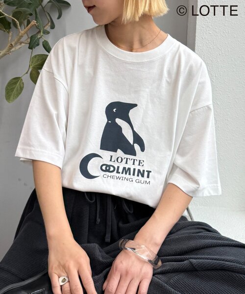 CIAOPANIC TYPY（チャオパニックティピー）の「【TYPY×LOTTE板ガム】持続冷感クールミントTEE（Tシャツ/カットソー・メンズ・ホワイト/グリーン/チャコールグレー・SMALL/LARGE/MEDIUM）」の10枚目の写真
