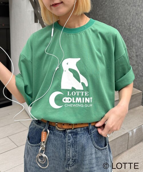 CIAOPANIC TYPY（チャオパニックティピー）の「【TYPY×LOTTE板ガム】持続冷感クールミントTEE（Tシャツ/カットソー・メンズ・ホワイト/グリーン/チャコールグレー・SMALL/LARGE/MEDIUM）」の17枚目の写真