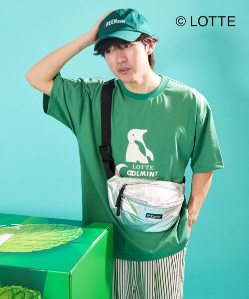 CIAOPANIC TYPY（チャオパニックティピー）の「【TYPY×LOTTE板ガム】持続冷感クールミントTEE（Tシャツ/カットソー・メンズ・ホワイト/グリーン/チャコールグレー・SMALL/LARGE/MEDIUM）」の22枚目の写真