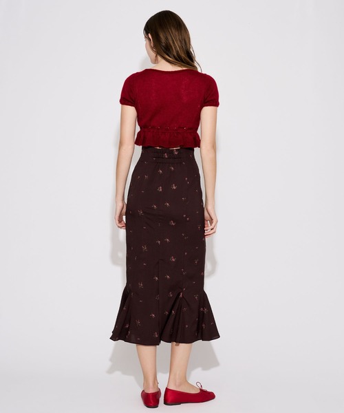 DEICY(デイシー)の「ローズ刺繍マーメイドスカート(スカート・レディース・ベビーピンク/ブラウン・0/1)」の21枚目の写真