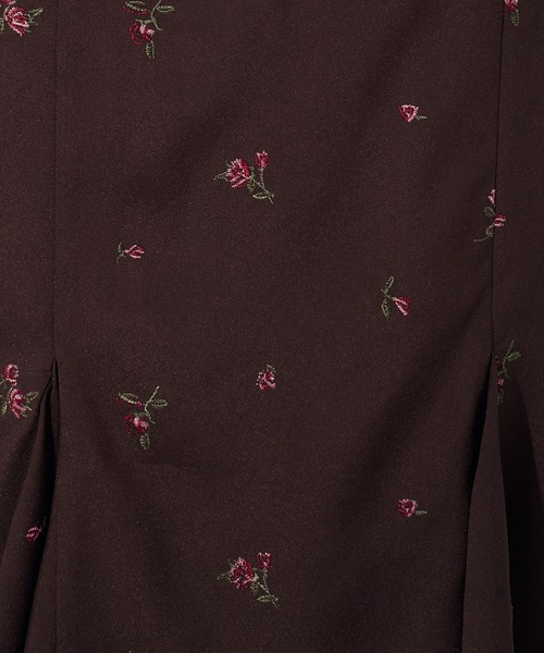DEICY(デイシー)の「ローズ刺繍マーメイドスカート(スカート・レディース・ベビーピンク/ブラウン・0/1)」の9枚目の写真