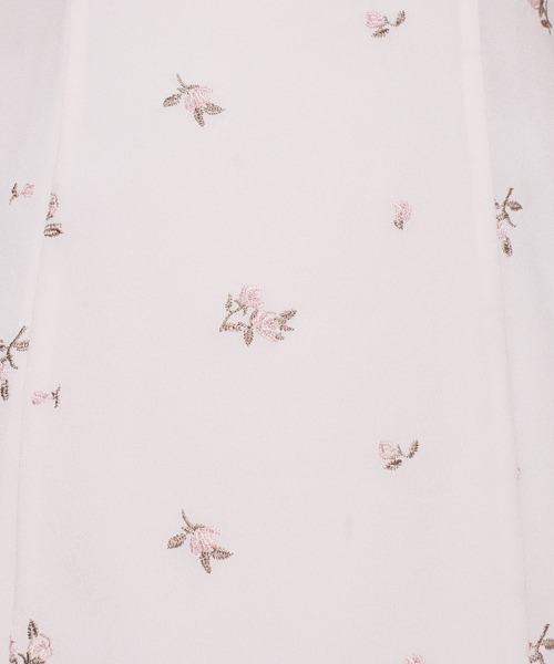DEICY(デイシー)の「ローズ刺繍マーメイドスカート(スカート・レディース・ベビーピンク/ブラウン・0/1)」の3枚目の写真