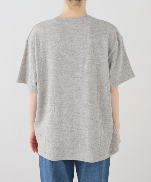KURO（クロ）の「KURO BLOOM POCKET TEE 964259：Tシャツ（Tシャツ/カットソー・レディース・ホワイト/チャコールグレー・MEDIUM）」の7枚目の写真