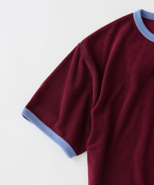 JOURNAL STANDARD relume(ジャーナルスタンダード レリューム)の「パイル リンガー Tシャツ(Tシャツ/カットソー・メンズ・ライトイエロー/ボルドー/ブラックミックス・MEDIUM/LARGE)」の21枚目の写真