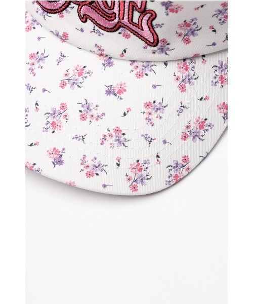 WOKE EDGE(ウォークエッジ)の「Tシャツ|Flower Mesh Cap|WOKE EDGE(キャップ・メンズ・ブラック/ピンク・FREE)」の4枚目の写真