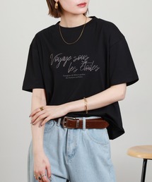 A.N.L | A.N.L 刺繍×プリントロゴデザインＴシャツ 半袖(Tシャツ/カットソー)