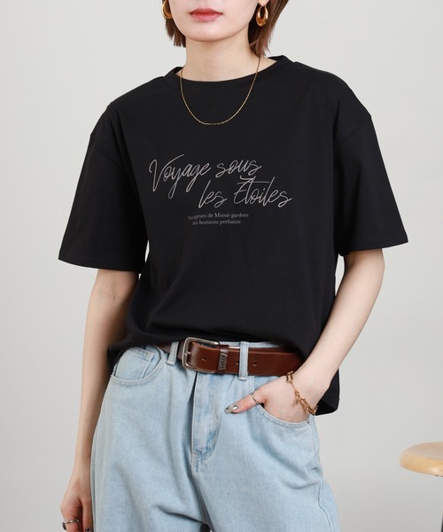 A.N.L(エーエヌエル レーベル)の「A.N.L 刺繍×プリントロゴデザインTシャツ 半袖(Tシャツ/カットソー・レディース・ブラック/ブルー/カーキ/オフホワイト・38)」の13枚目の写真
