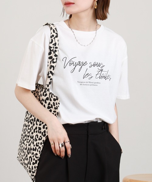 A.N.L(エーエヌエル レーベル)の「A.N.L 刺繍×プリントロゴデザインTシャツ 半袖(Tシャツ/カットソー・レディース・ブラック/ブルー/カーキ/オフホワイト・38)」の8枚目の写真