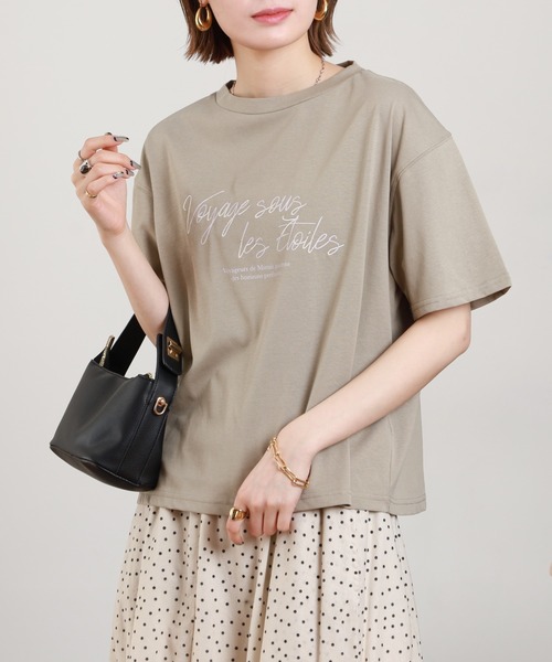 A.N.L(エーエヌエル レーベル)の「A.N.L 刺繍×プリントロゴデザインTシャツ 半袖(Tシャツ/カットソー・レディース・ブラック/ブルー/カーキ/オフホワイト・38)」の19枚目の写真