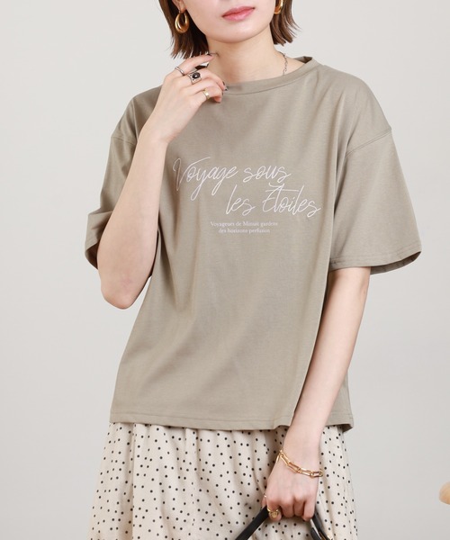 A.N.L(エーエヌエル レーベル)の「A.N.L 刺繍×プリントロゴデザインTシャツ 半袖(Tシャツ/カットソー・レディース・ブラック/ブルー/カーキ/オフホワイト・38)」の21枚目の写真