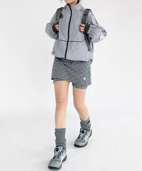 almo(アルモ)の「【LAMPOON】ドットレイヤードスカパン(スカート・レディース・グレー・LARGE/MEDIUM/SMALL)」の2枚目の写真
