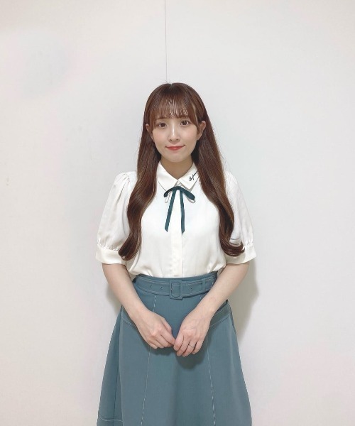 F i.n.t(フィント)の「ベルト付き配色ステッチAラインスカート/fint フィント(スカート・レディース・ネイビー/グリーン/コーラルピンク・FREE)」の14枚目の写真