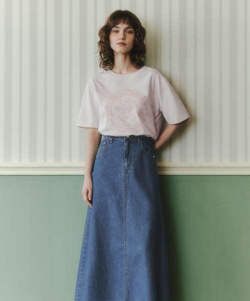 ZEROSTREET(ゼロストリート)の「バンディングデニムロングスカート / インディゴ(スカート・レディース・インディゴブルー・SMALL/MEDIUM/LARGE)」の3枚目の写真
