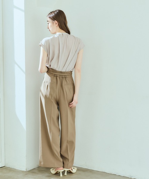 12Twelve Agenda(トゥエルブ アジェンダ)の「NANOTEXボウタイブラウス(シャツ/ブラウス・レディース・ネイビー/グレイッシュベージュ/イエロー・M)」の15枚目の写真