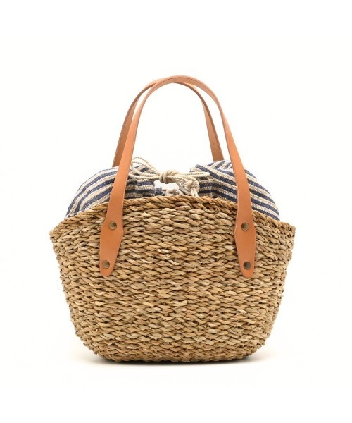 CLEDRAN(クレドラン)の「【本革ハンドル】CL3916 HAND&WORK EGG SHAPED BASKET(かごバッグ・レディース・ナチュラル/ブラック・FREE)」の7枚目の写真