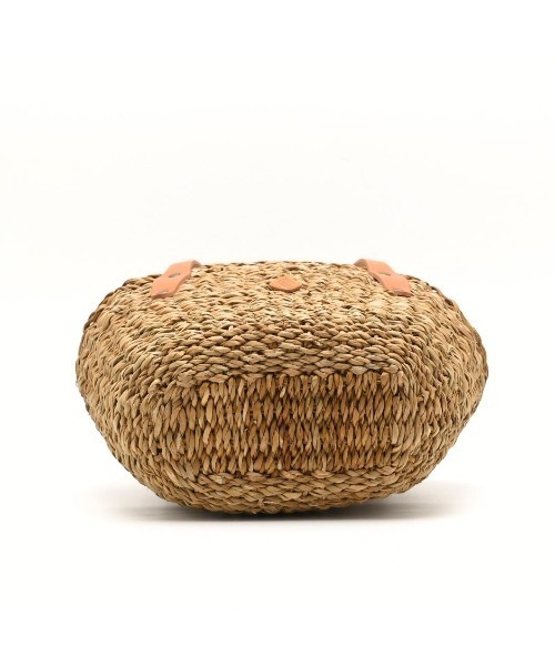 CLEDRAN(クレドラン)の「【本革ハンドル】CL3916 HAND&WORK EGG SHAPED BASKET(かごバッグ・レディース・ナチュラル/ブラック・FREE)」の5枚目の写真