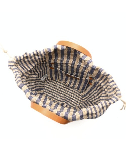 CLEDRAN(クレドラン)の「【本革ハンドル】CL3916 HAND&WORK EGG SHAPED BASKET(かごバッグ・レディース・ナチュラル/ブラック・FREE)」の14枚目の写真