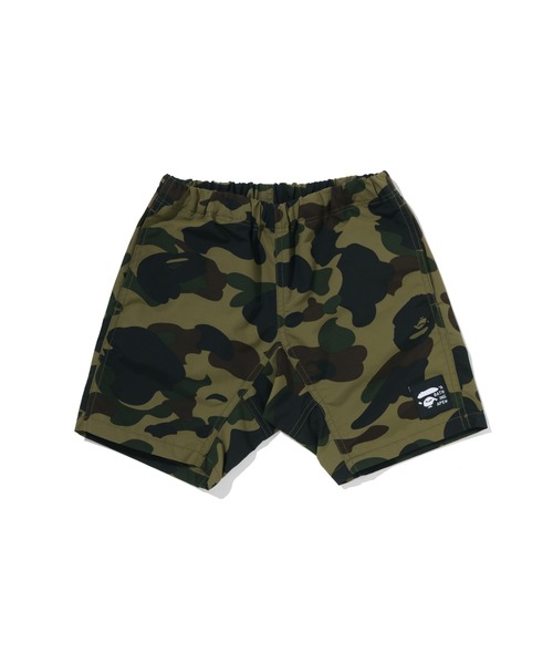 A BATHING APE(アベイシングエイプ)の「1ST CAMO CLIMBING SHORTS(その他パンツ・キッズ・イエロー/グリーン・100/130/140/110/120)」の1枚目の写真