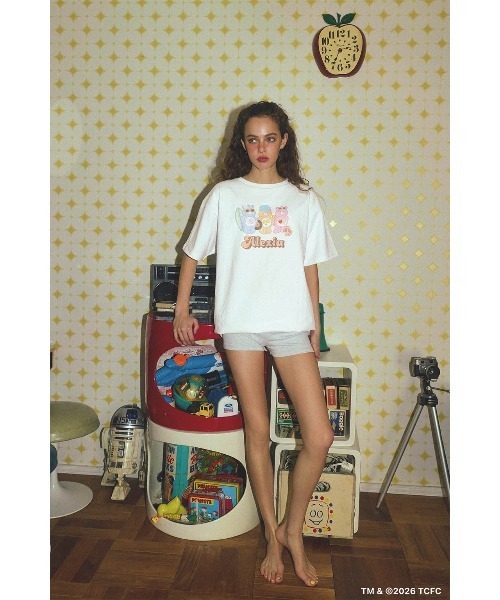 ALEXIA STAM（アリシアスタン）の「[Care Bears x ALEXIA STAM] Graphic Tee /ケアベアコラボ グラフィックTee（Tシャツ/カットソー・レディース・ホワイト/チャコールグレー・FREE）」の3枚目の写真