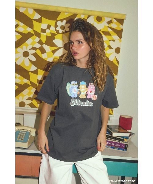ALEXIA STAM（アリシアスタン）の「[Care Bears x ALEXIA STAM] Graphic Tee /ケアベアコラボ グラフィックTee（Tシャツ/カットソー・レディース・ホワイト/チャコールグレー・FREE）」の8枚目の写真