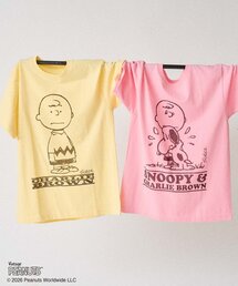 Kastane（カスタネ）の「【UNISEX/2サイズ展開】PEANUTS PRINT T-SHIRT（Tシャツ/カットソー）」