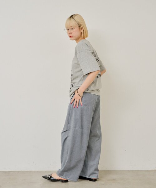 WHIMSIC(ウィムジック)の「【UNISEX/2サイズ展開】PEANUTS PRINT T-SHIRT(Tシャツ/カットソー・メンズ・ブラウン/ピンク/ホワイト/グレー/イエロー・1/2)」の6枚目の写真