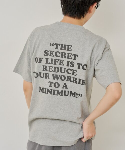 WHIMSIC(ウィムジック)の「【UNISEX/2サイズ展開】PEANUTS PRINT T-SHIRT(Tシャツ/カットソー・メンズ・ブラウン/ピンク/ホワイト/グレー/イエロー・1/2)」の8枚目の写真