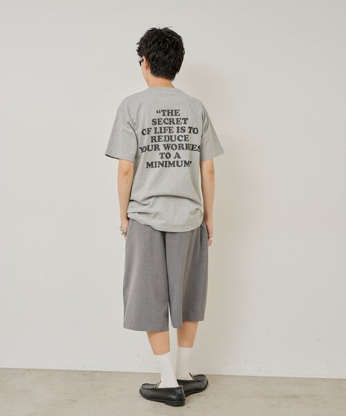 WHIMSIC(ウィムジック)の「【UNISEX/2サイズ展開】PEANUTS PRINT T-SHIRT(Tシャツ/カットソー・メンズ・ブラウン/ピンク/ホワイト/グレー/イエロー・1/2)」の12枚目の写真