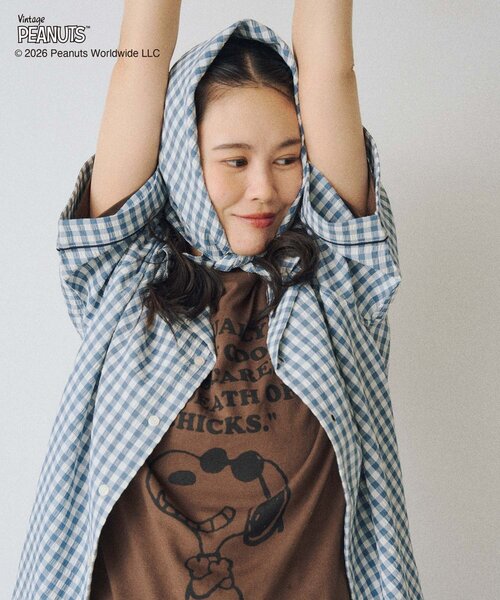 WHIMSIC(ウィムジック)の「【UNISEX/2サイズ展開】PEANUTS PRINT T-SHIRT(Tシャツ/カットソー・メンズ・ブラウン/ピンク/ホワイト/グレー/イエロー・1/2)」の17枚目の写真