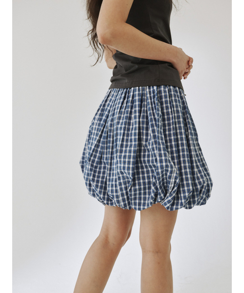 PLZPROJECT（プリーズプロジェクト）の「BALLOON SKIRT, BLUE CHECK（スカート・レディース・その他・FREE）」の6枚目の写真