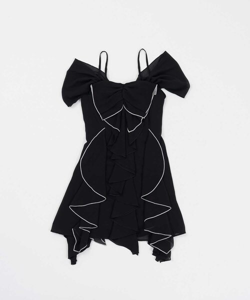 Belle Charme(ベルシャルム)の「【Belle Charme】Frill Cami Tunic Onepiece(ワンピース・レディース・ピンク/ブラック/サックスブルー・FREE)」の14枚目の写真