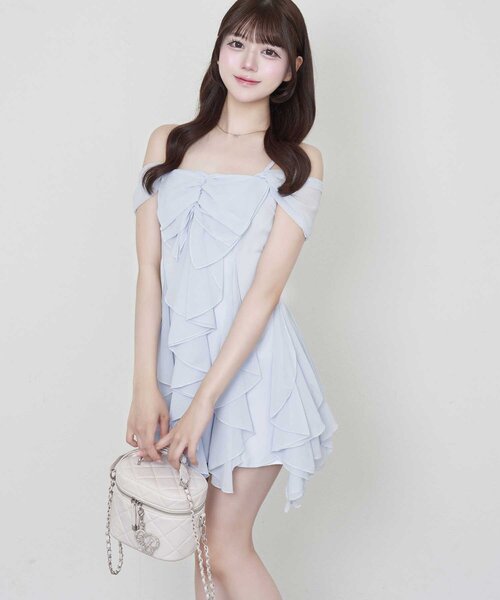 Belle Charme(ベルシャルム)の「【Belle Charme】Frill Cami Tunic Onepiece(ワンピース・レディース・ピンク/ブラック/サックスブルー・FREE)」の16枚目の写真