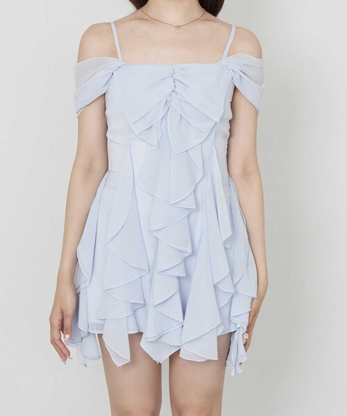 Belle Charme(ベルシャルム)の「【Belle Charme】Frill Cami Tunic Onepiece(ワンピース・レディース・ピンク/ブラック/サックスブルー・FREE)」の21枚目の写真