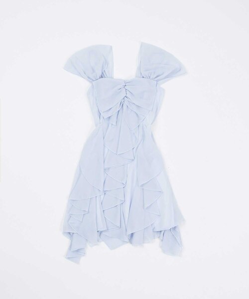 Belle Charme(ベルシャルム)の「【Belle Charme】Frill Cami Tunic Onepiece(ワンピース・レディース・ピンク/ブラック/サックスブルー・FREE)」の5枚目の写真