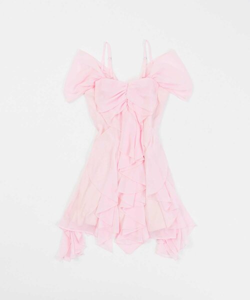 Belle Charme(ベルシャルム)の「【Belle Charme】Frill Cami Tunic Onepiece(ワンピース・レディース・ピンク/ブラック/サックスブルー・FREE)」の7枚目の写真