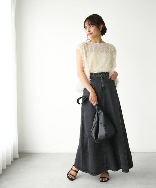 Ehre style(エーレスタイル)の「夏に活躍!大人のノースリシアートップス(キャミソール・レディース・ブラック/アイボリー・FREE)」の10枚目の写真