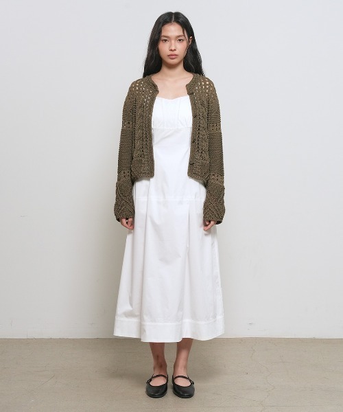 GENERAL IDEA(ジェネラルアイデア)の「【GENERAL IDEA】レーススリーブレスロングワンピース / LACE SLEEVELESS LONG ONE PIECE(ワンピース・レディース・ホワイト/ブラック・L/M/S)」の6枚目の写真