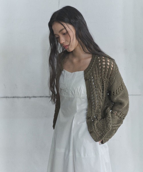 GENERAL IDEA(ジェネラルアイデア)の「【GENERAL IDEA】レーススリーブレスロングワンピース / LACE SLEEVELESS LONG ONE PIECE(ワンピース・レディース・ホワイト/ブラック・L/M/S)」の5枚目の写真