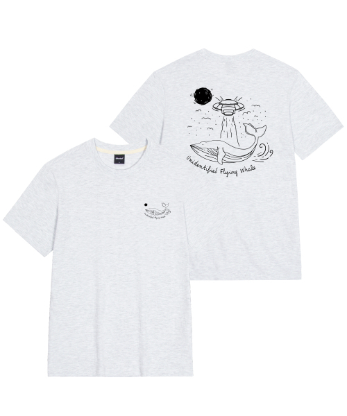 OKSTAR(オクスター)の「宇宙船クジラ半袖(Tシャツ/カットソー・レディース・ホワイト/ブラック/ネイビー/グレー/ダークグリーン/ダークブルー/クリーム/ライトグレー/ライトベージュ/ダークグレー/カーキ・SMALL/MEDIUM/LARGE/X-LARGE/2XL/3XL/4XL)」の15枚目の写真